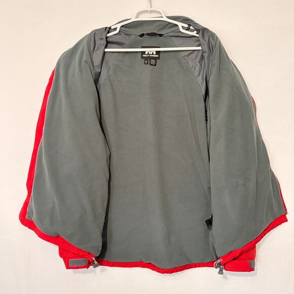 Helly Hansen Fleece Lined Jacket Mens Large Dark Red Lightweight Soft Shell - Picture 6 of 12